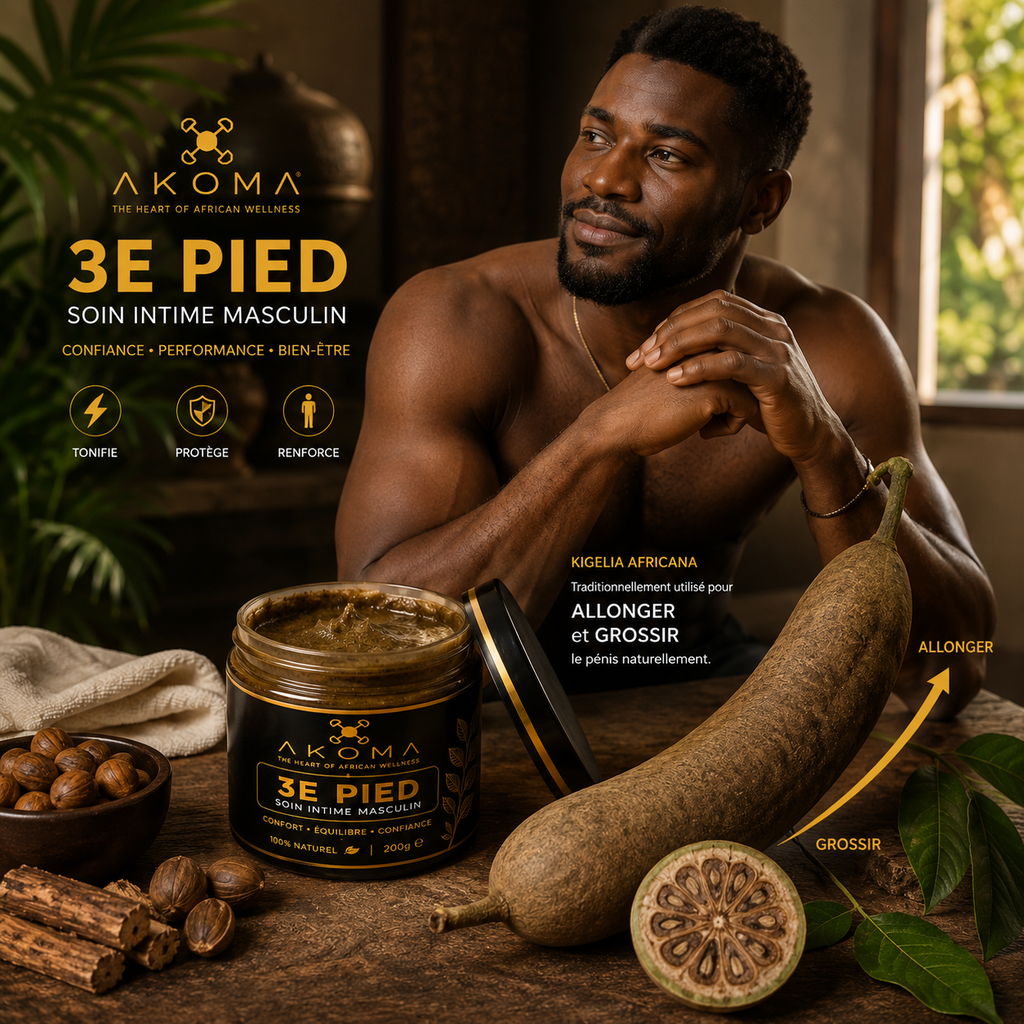 AKOMA - 3E PIED Soin Intime Masculin 100% Naturel